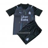 Maglia Olympique Marsiglia Portiere Bambino 2021-2022 Negro